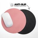 Simple Coral Pastel Color// WaterProof Rubber Foam Backed Anti-Slip Mouse Pad for Home Work Office or Gaming Computer Desk