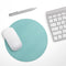Simple Teal Pastel Color// WaterProof Rubber Foam Backed Anti-Slip Mouse Pad for Home Work Office or Gaming Computer Desk