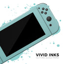 Simple Teal Pastel Color // Skin Decal Wrap Kit for Nintendo Switch Console & Dock, Joy-Cons, Pro Controller, Lite, 3DS XL, 2DS XL, DSi, or Wii - Vinyl Skin Wrap for Nintendo Switch 2, OLED, Lite, Pro Controller, Wii & Classic Handhelds