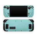 Simple Teal Pastel Color // Vinyl Skin Wrap for Steam Deck OLED & Steam Deck (LCD) — Soft Matte or Ultra Gloss