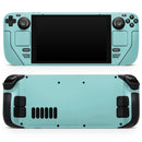 Simple Teal Pastel Color // Vinyl Skin Wrap for Steam Deck OLED & Steam Deck (LCD) — Soft Matte or Ultra Gloss