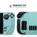 Simple Teal Pastel Color // Vinyl Skin Wrap for Steam Deck OLED & Steam Deck (LCD) — Soft Matte or Ultra Gloss