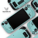 Simple Teal Pastel Color // Vinyl Skin Wrap for Steam Deck OLED & Steam Deck (LCD) — Soft Matte or Ultra Gloss