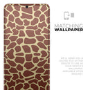 Simple Vector Giraffe Print - Premium Vinyl Skin Decal for Samsung Galaxy S25 Ultra, S24, S23, S22 & All Galaxy S Models