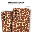 Simple Vector Giraffe Print - Premium Vinyl Skin Decal for Samsung Galaxy S25 Ultra, S24, S23, S22 & All Galaxy S Models