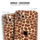 Simple Vector Giraffe Print - Protective Skin Wrap & Decal – Compatible with iPhone SE to iPhone 17 Pro Max (All Models)