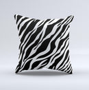 Simple Vector Zebra Animal Print Ink-Fuzed Decorative Throw Pillow