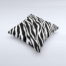 Simple Vector Zebra Animal Print Ink-Fuzed Decorative Throw Pillow