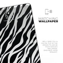 Simple Vector Zebra Animal Print - Full Body Skin Decal for the Apple iPad Pro 12.9", 11", 10.5", 9.7", Air or Mini (All Models Available)