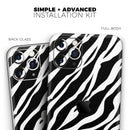 Simple Vector Zebra Animal Print - Protective Skin Wrap & Decal – Compatible with iPhone SE to iPhone 17 Pro Max (All Models)