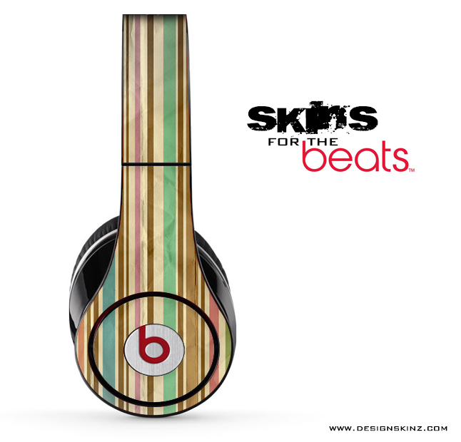 Vertical Vintage Striped Skin for the Beats by Dre