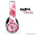 Watercolor Pink Floral Skin for the Beats by Dre
