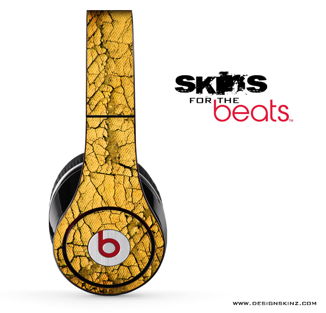 Yellow Cracked Skin for the Beats by Dre