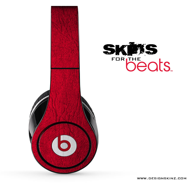 Red Leather Skin for the Beats by Dre