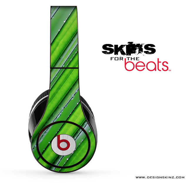Slanted Green Stripes Skin for the Beats by Dre