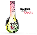 Abstract Black Flowers Skin for the Beats by Dre