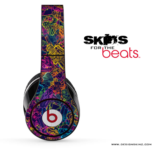 Neon Robots Skin for the Beats by Dre