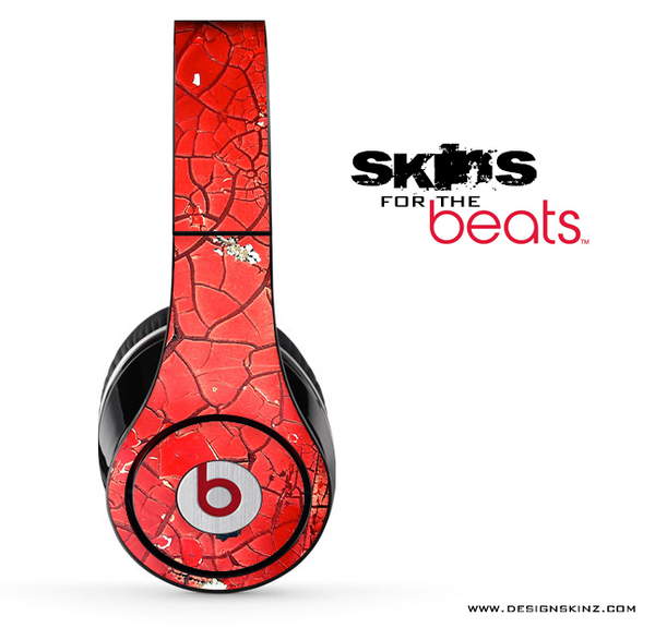 Cracked Red Surface Skin for the Beats by Dre