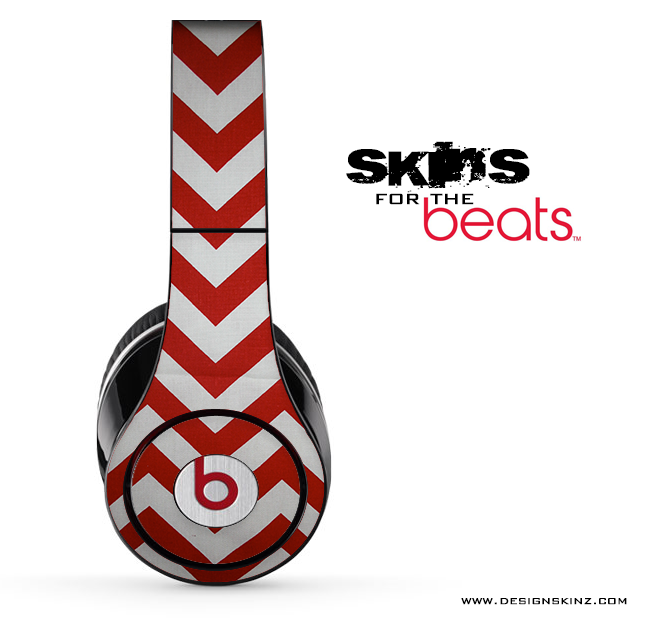 Red Chevron Pattern Skin for the Beats by Dre