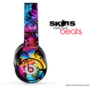 Neon Abstract Flower Skin for the Beats by Dre