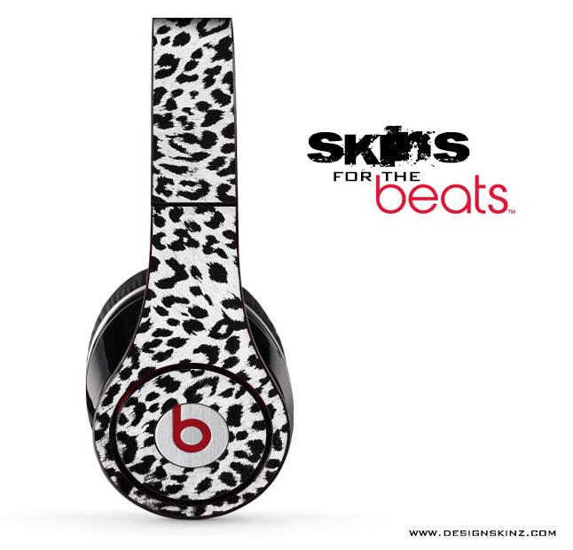 Vector Snow Leopard Animal Print Print Skin for the Beats by Dre