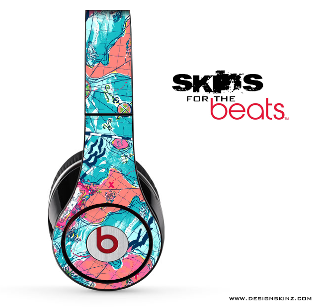 Abstract Map Skin for the Beats by Dre