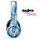Abstract Blue 3d Spike Skin for the Beats by Dre Solo, Studio, Wireless, Pro or Mixr