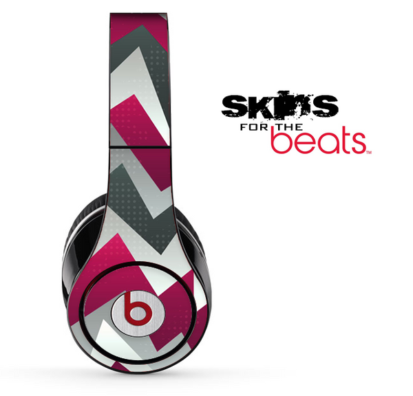 Abstract Pink Chevron Pattern Skin for the Beats by Dre Solo, Studio, Wireless, Pro or Mixr