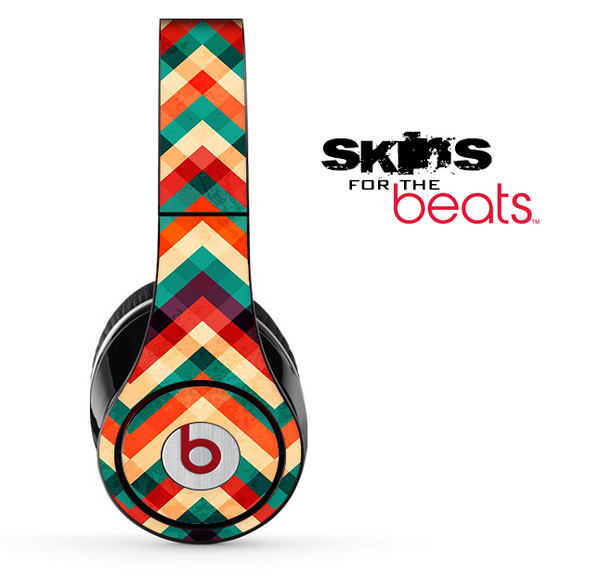 Abstract Colorful Chevron Pattern Skin for the Beats by Dre Solo, Studio, Wireless, Pro or Mixr
