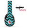 Turquoise Black and Gray Chevron Pattern Skin for the Beats by Dre Solo, Studio, Wireless, Pro or Mixr
