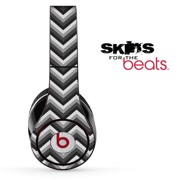 Black and Gray Chevron Pattern Skin for the Beats by Dre Solo, Studio, Wireless, Pro or Mixr