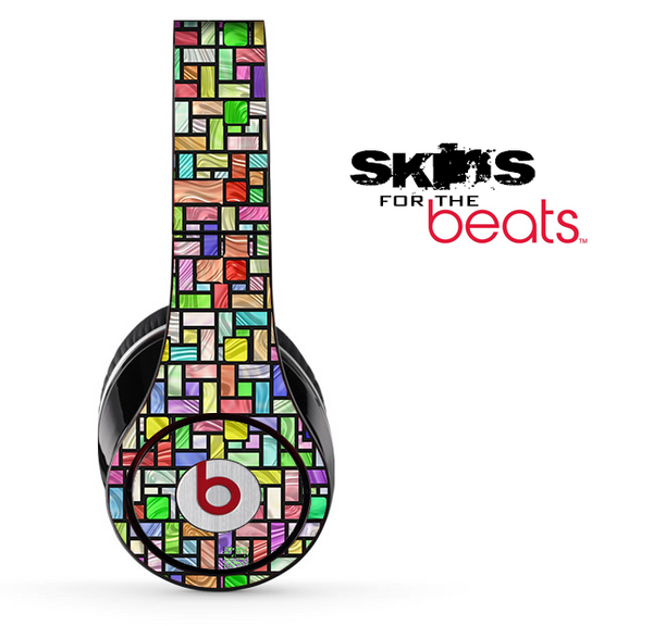 Abstract Color Tiled Skin for the Beats by Dre Solo, Studio, Wireless, Pro or Mixr