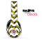 Yellow Butterfly and White Chevron Pattern Skin for the Beats by Dre Solo, Studio, Wireless, Pro or Mixr