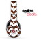 Real Giraffe and White Chevron Pattern Skin for the Beats by Dre Solo, Studio, Wireless, Pro or Mixr
