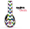 Neon Sprinkles and White Chevron Pattern Skin for the Beats by Dre Solo, Studio, Wireless, Pro or Mixr