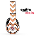 Vintage Orange and White Chevron Pattern Skin for the Beats by Dre Solo, Studio, Wireless, Pro or Mixr