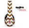 Wood and White Chevron Pattern Skin for the Beats by Dre Solo, Studio, Wireless, Pro or Mixr