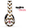 Real Cheetah and White Chevron Pattern Skin for the Beats by Dre Solo, Studio, Wireless, Pro or Mixr