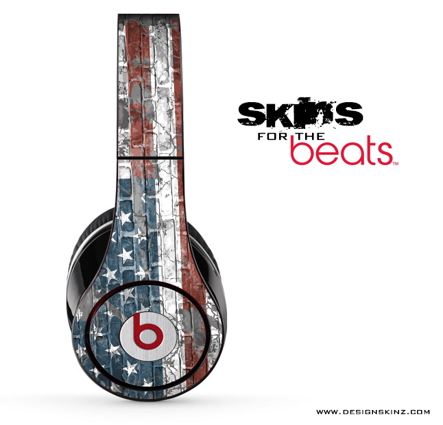 USA Flag Vintage Skin for the Beats by Dre