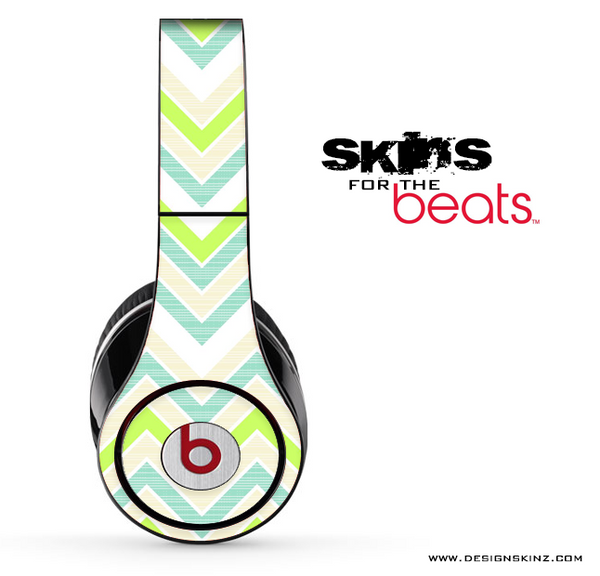 Green Multiple Chevron Skin for the Beats by Dre