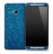 Dark Blue Glitter Skin for the HTC One Phone