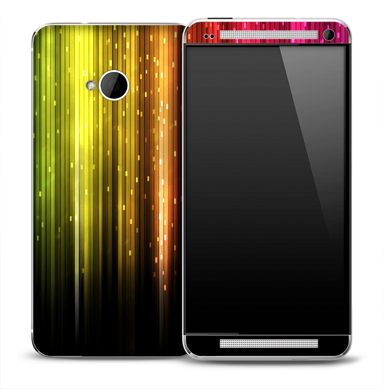 Neon Colorful Starstruck Skin for the HTC One Phone