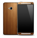 Straight Wood Skin for the HTC One Phone