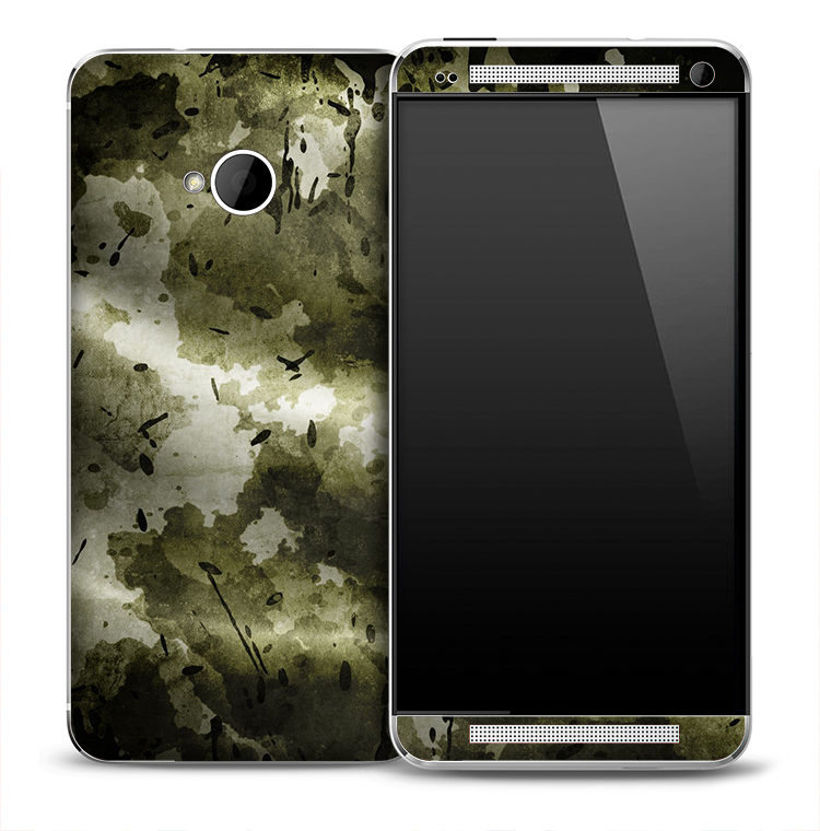 Natural Green Camo Skin for the HTC One Phone