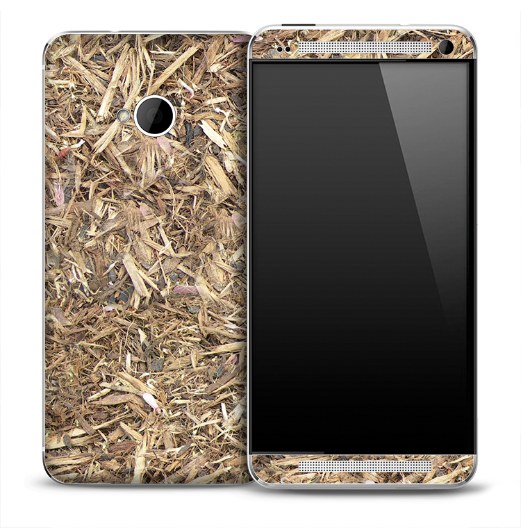 Mulched Wood Skin for the HTC One Phone