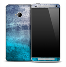 Vintage Blue Faded Skin for the HTC One Phone