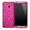 Pink Glitter Skin for the HTC One Phone