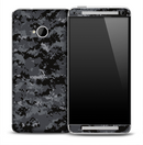Dark Digital Camo Skin for the HTC One Phone