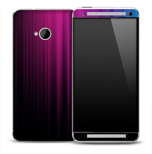 Fading Purple Streaks Skin for the HTC One Phone