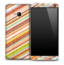 Colorful Cross Stripes Skin for the HTC One Phone